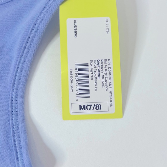 Girls All In Motion Racerback Athletic Tank Blue Size M (7/8) NEW! - Picture 4 of 9
